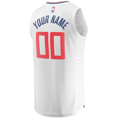 Fanatics LA Clippers Youth Fast Break Custom Replica Jersey White