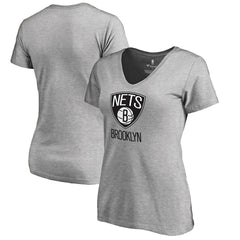 Brooklyn Nets Women's Primary Logo V-Neck T-Shirt