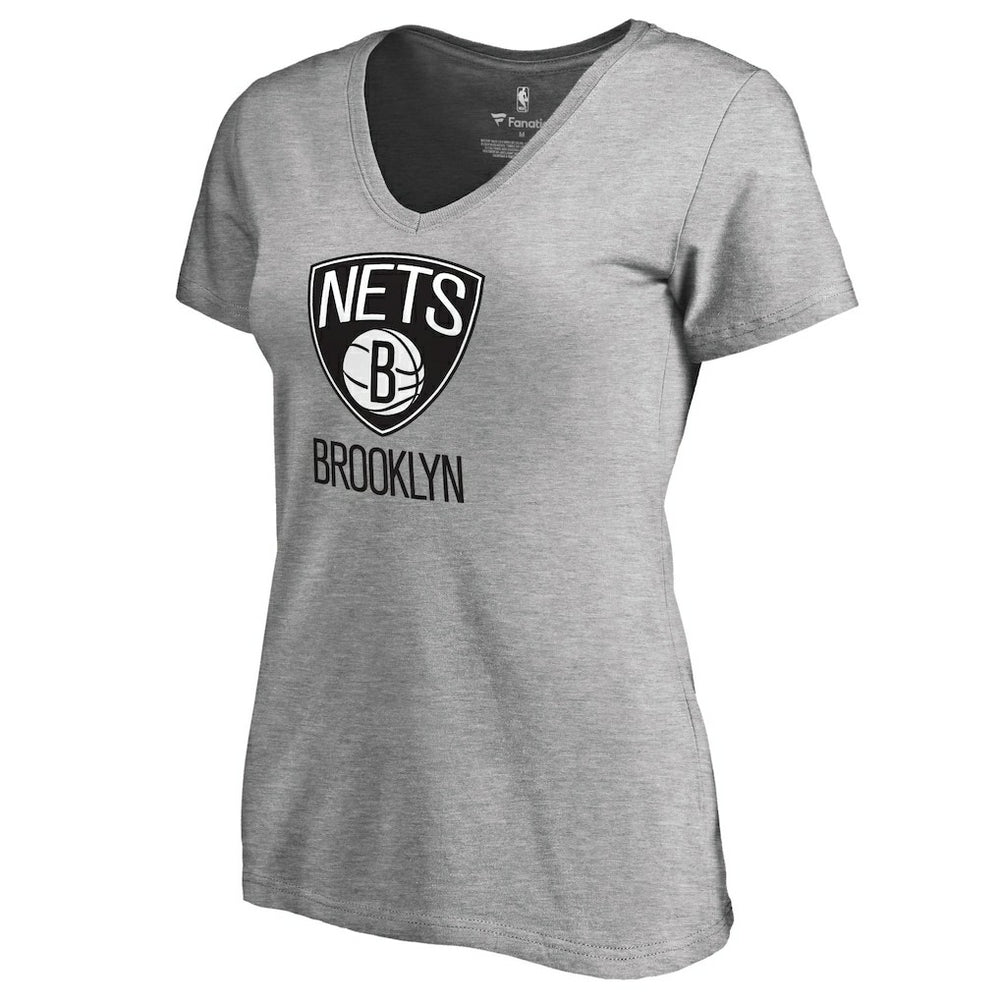 Brooklyn Nets Women's Primary Logo V-Neck T-Shirt