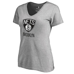 Brooklyn Nets Women's Primary Logo V-Neck T-Shirt