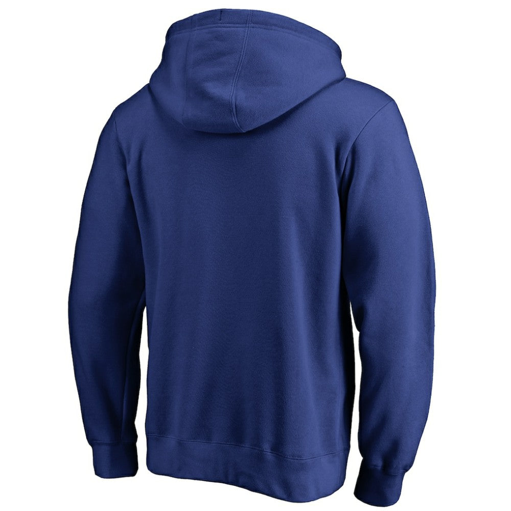 Royal Chicago Cubs Official Wordmark Fitted Pullover Hoodie