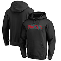 Black Arizona Diamondbacks Official Wordmark Fitted Pullover Hoodie