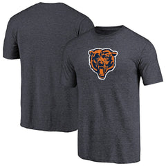 Throwback Logo Tri-Blend T-Shirt - Chicago Bears T-shirts