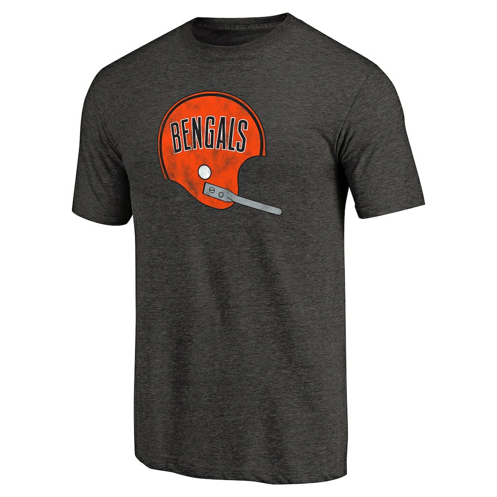 Throwback Logo Tri-Blend T-Shirt - Cincinnati Bengals T-shirts