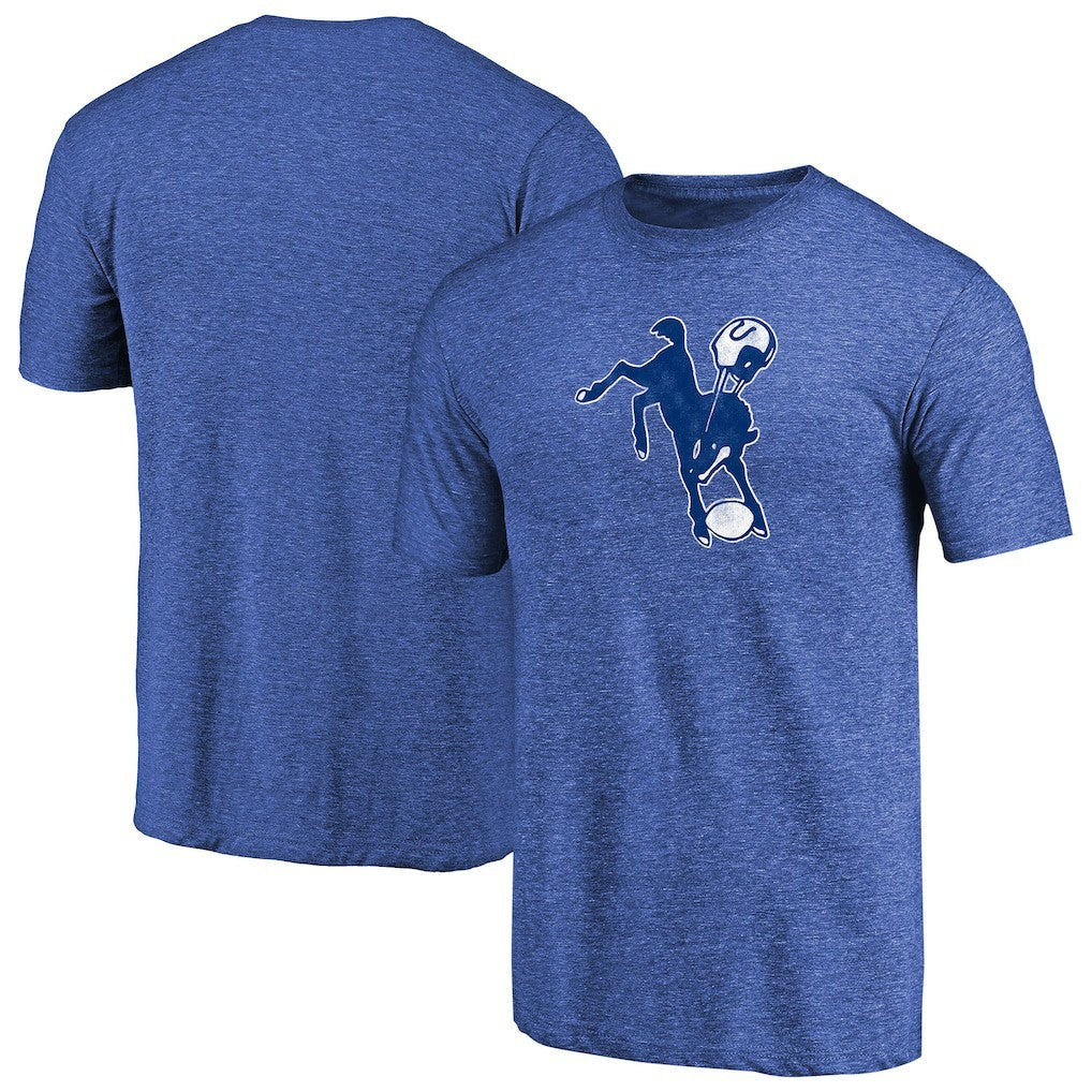 Throwback Logo Tri-Blend T-Shirt - Indianapolis Colts T-shirts