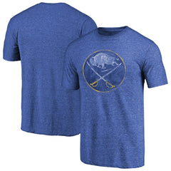 NHL Buffalo Sabres Throwback Vintage Logo Tri-Blend T-Shirt