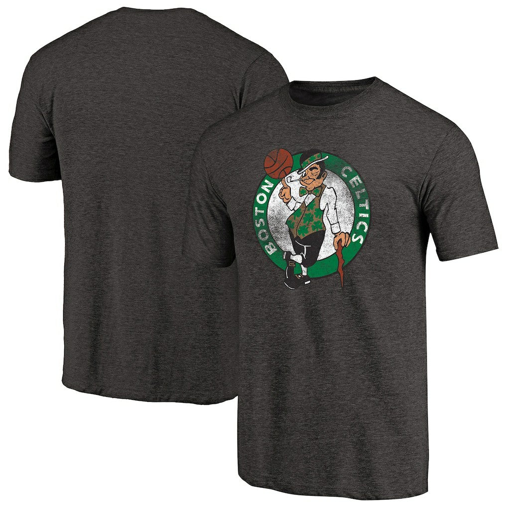 Boston Celtics Distressed Logo Tri-Blend T-Shirt