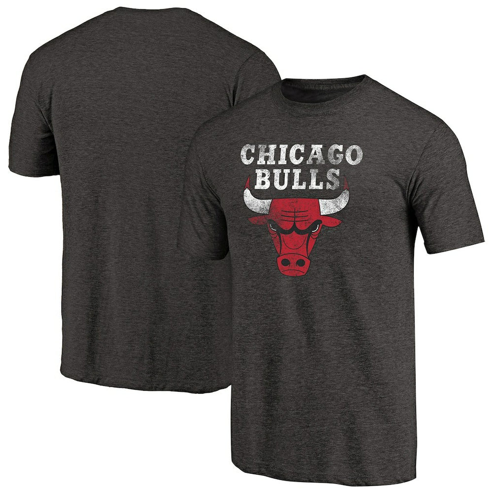 Chicago Bulls Distressed Logo Tri-Blend T-Shirt sale