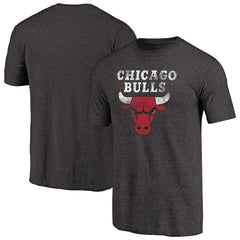 Chicago Bulls Distressed Logo Tri-Blend T-Shirt sale