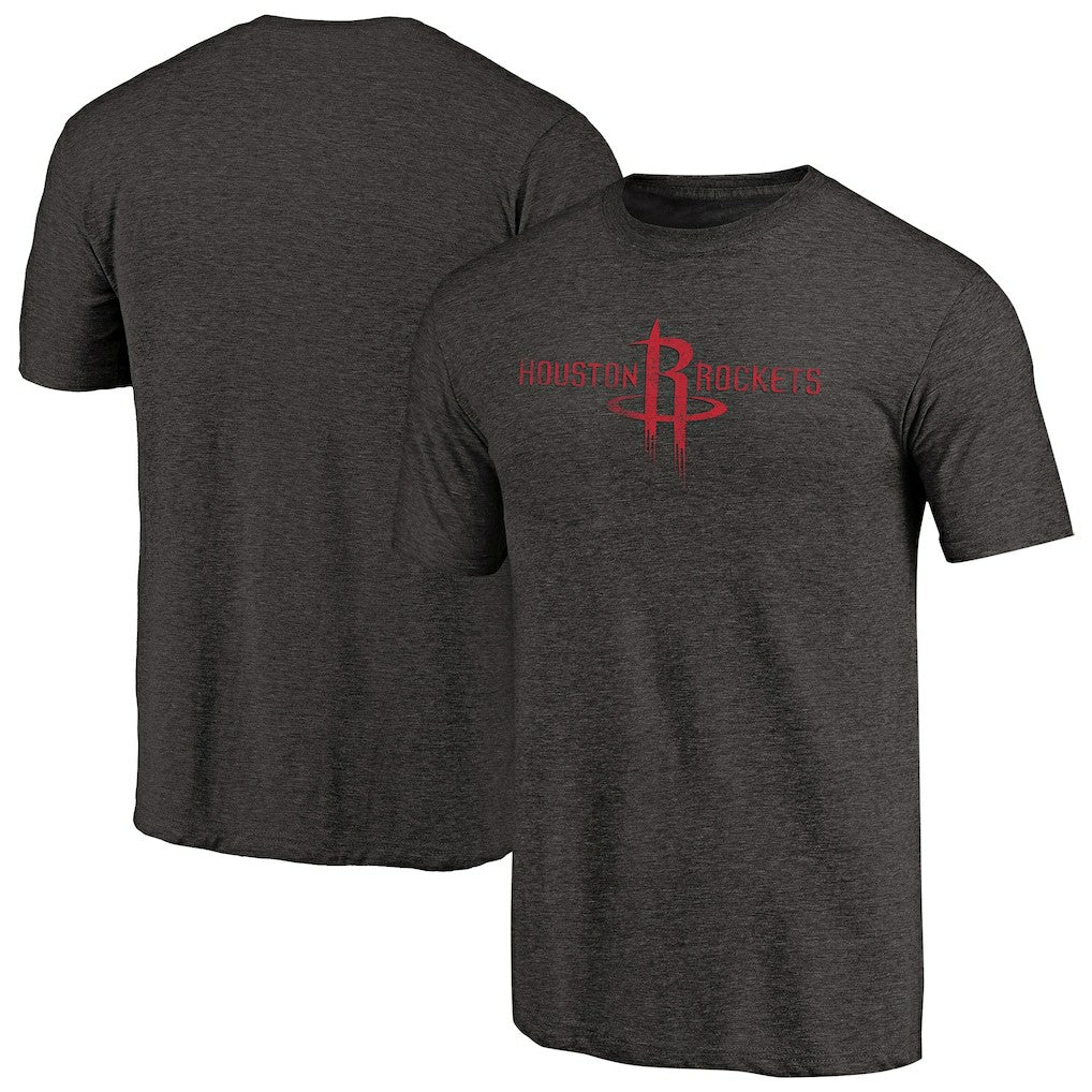 Houston Rockets Distressed Logo Tri-Blend T-Shirt
