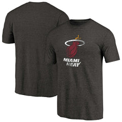 Miami Heat Distressed Logo Tri-Blend T-Shirt