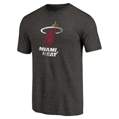 Miami Heat Distressed Logo Tri-Blend T-Shirt
