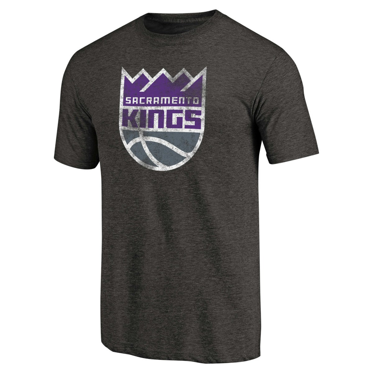 Sacramento Kings Distressed Logo Tri-Blend T-Shirt