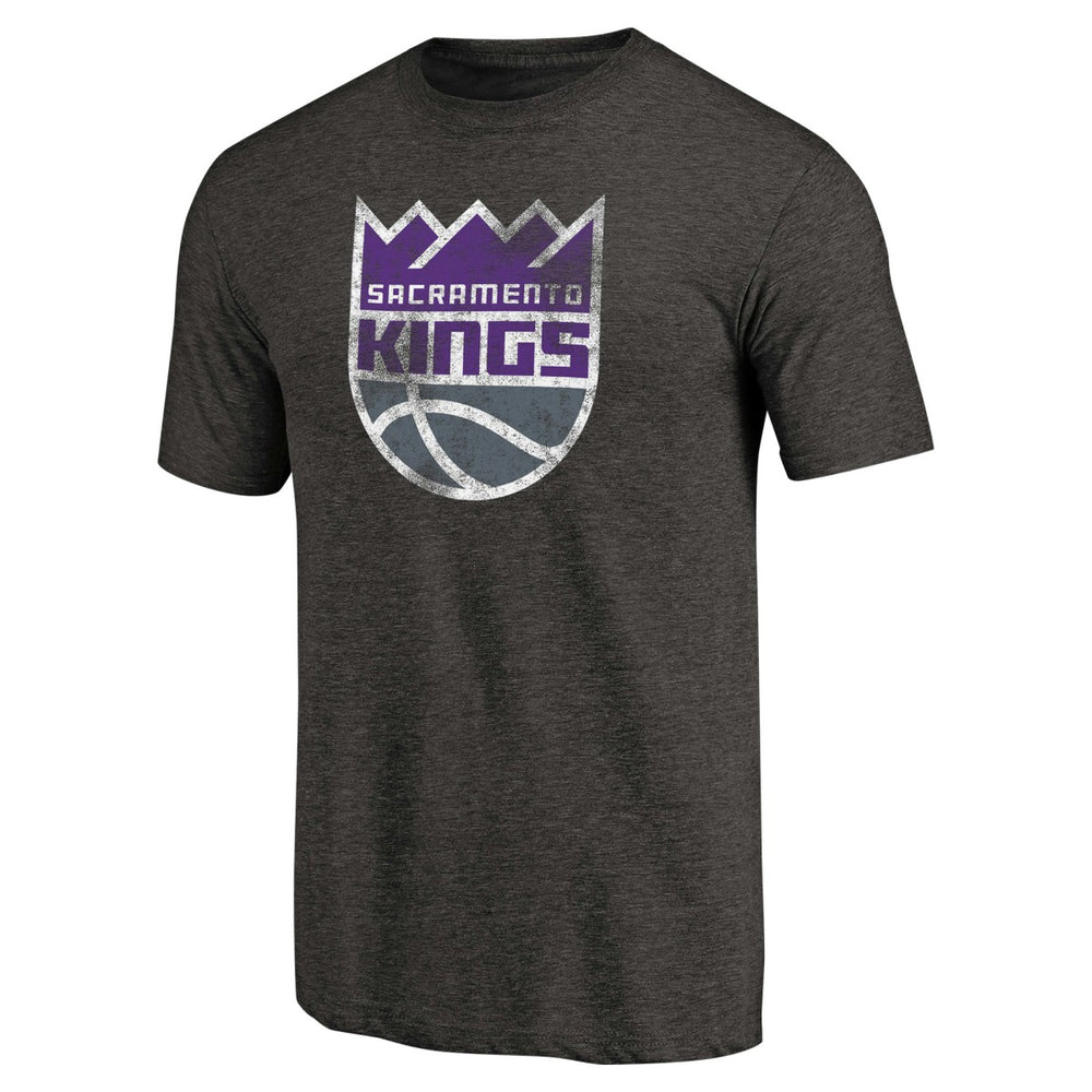 Sacramento Kings Distressed Logo Tri-Blend T-Shirt