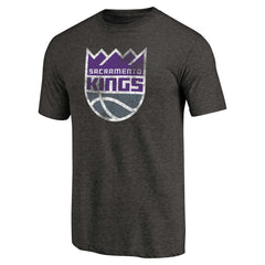 Sacramento Kings Distressed Logo Tri-Blend T-Shirt