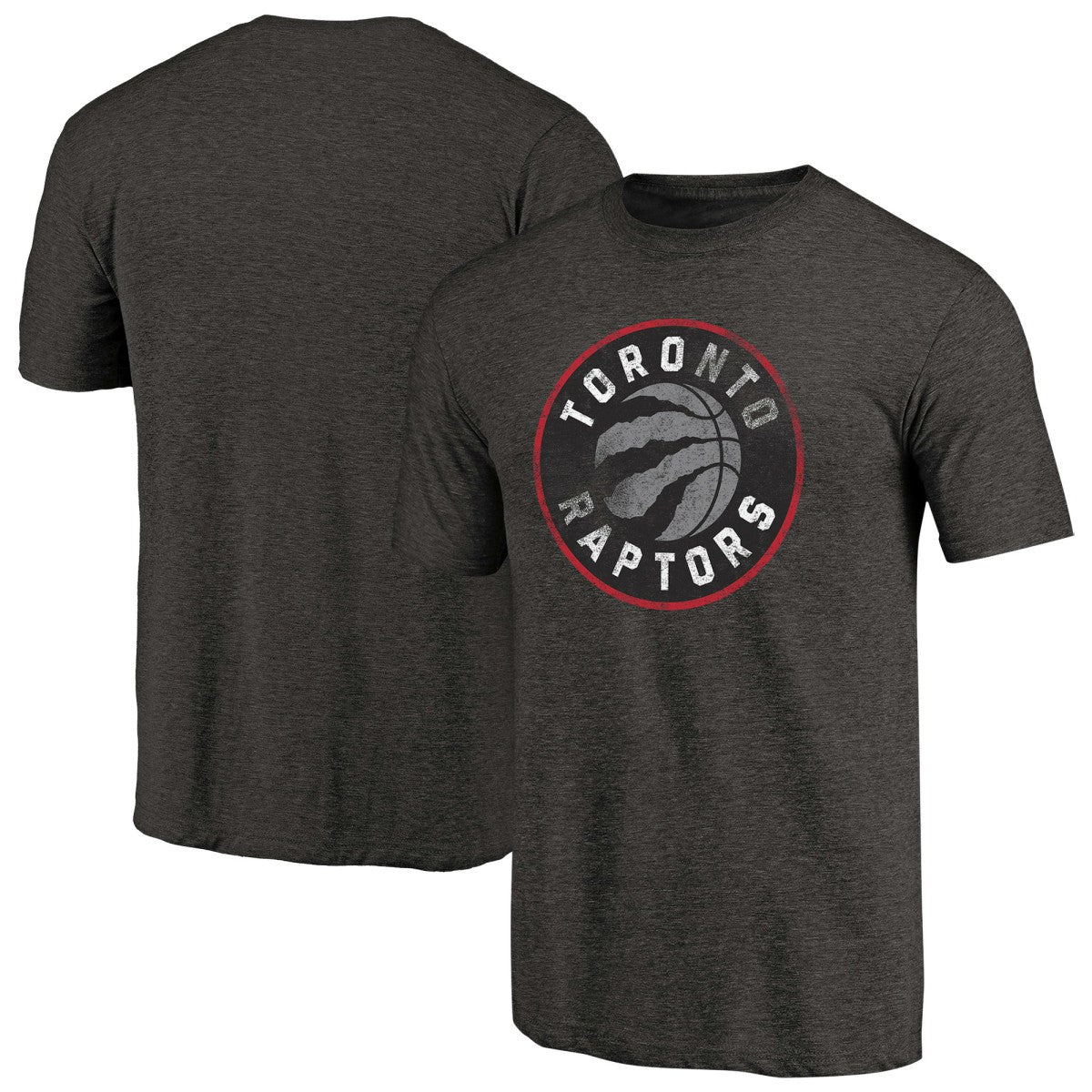 Toronto Raptors Distressed Logo Tri-Blend T-Shirt