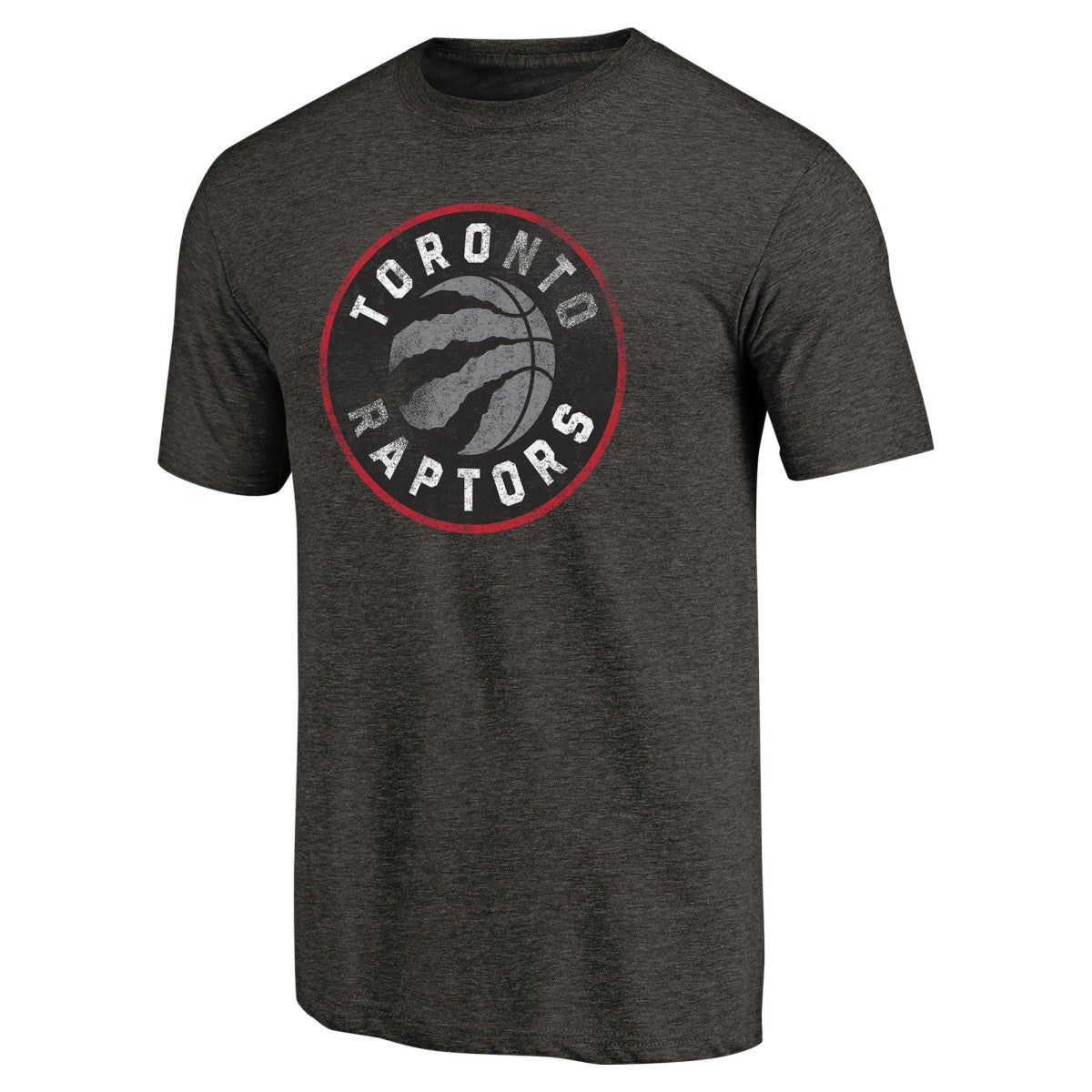 Toronto Raptors Distressed Logo Tri-Blend T-Shirt