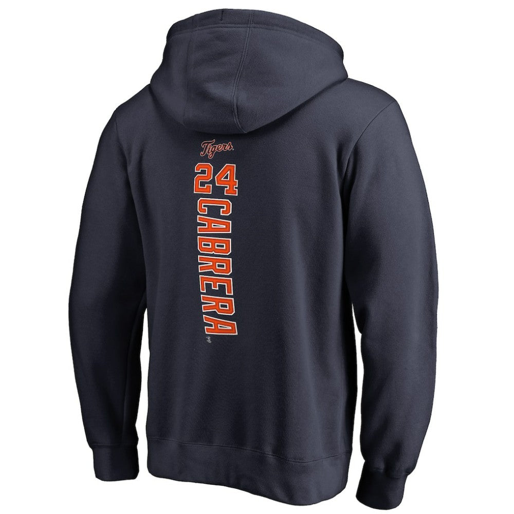 Navy Miguel Cabrera Detroit Tigers Backer Pullover Hoodie
