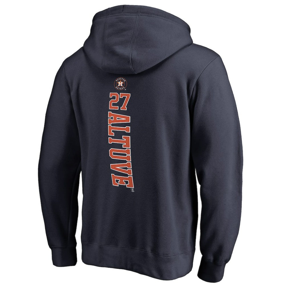 Navy Jose Altuve Houston Astros Backer Pullover Hoodie