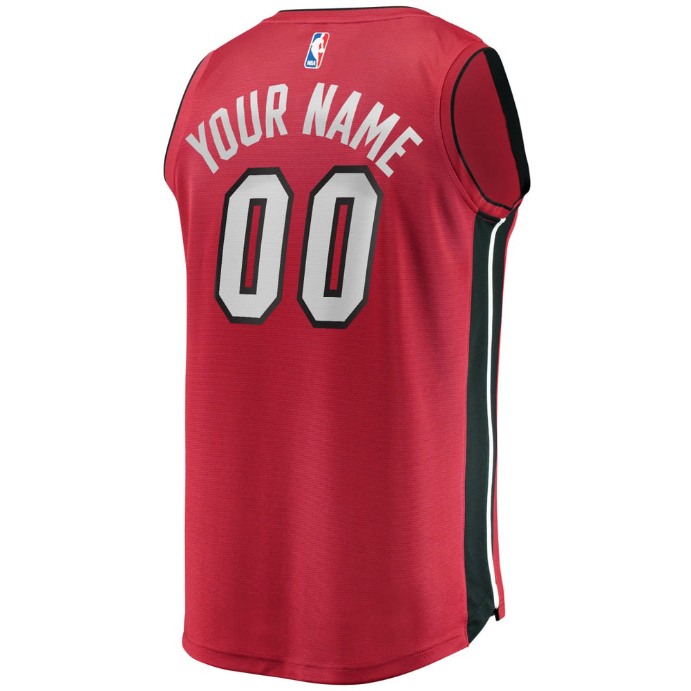 Fanatics Miami Heat Youth Fast Break Replica Custom Jersey Red