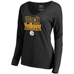 Women's Hometown Collection Long Sleeve V-Neck T-Shirt - Pittsburgh Steelers T-shirts