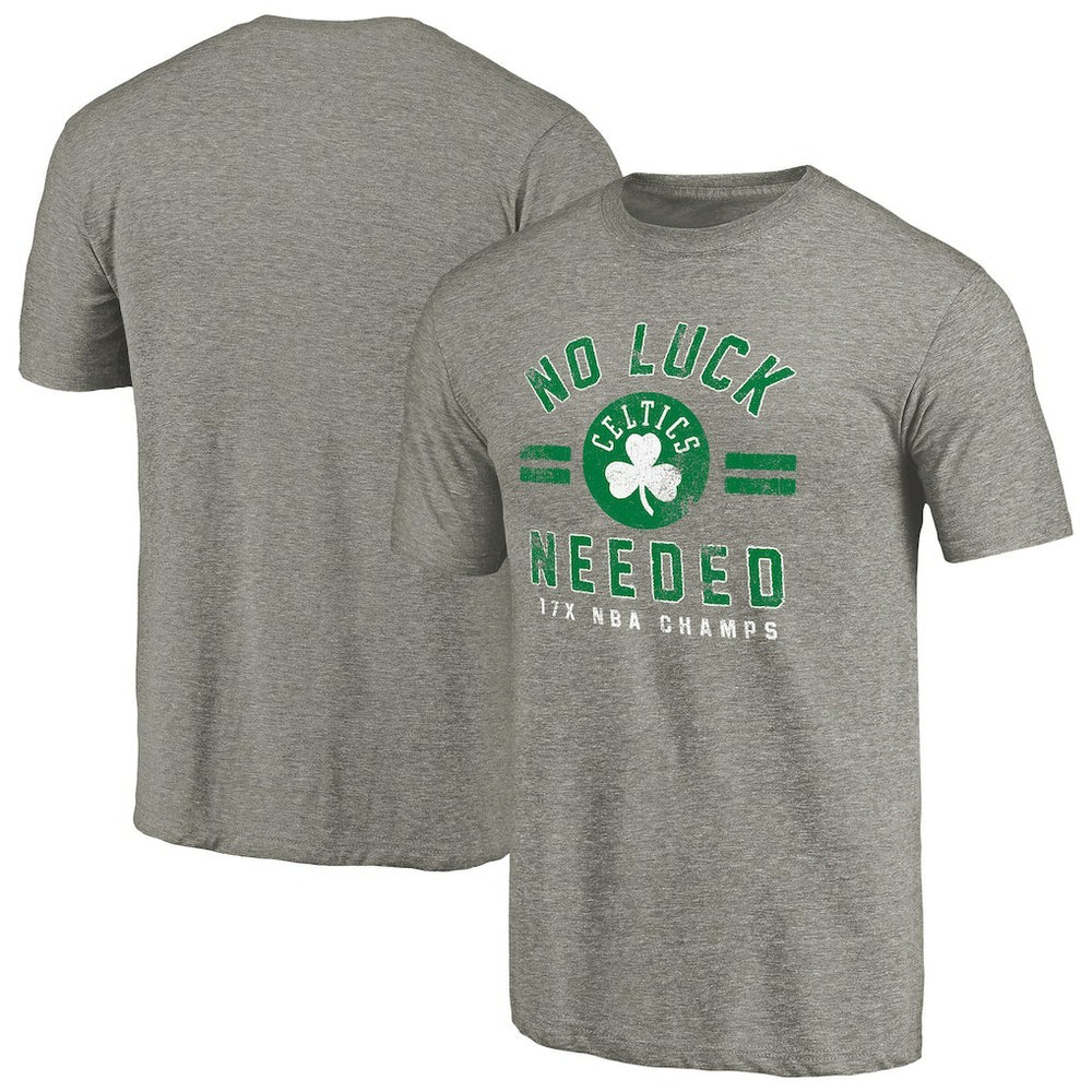 Boston Celtics No Luck Hometown Collection Tri-Blend T-Shirt