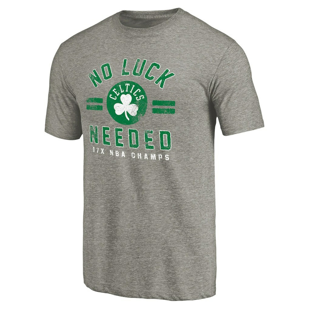 Boston Celtics No Luck Hometown Collection Tri-Blend T-Shirt