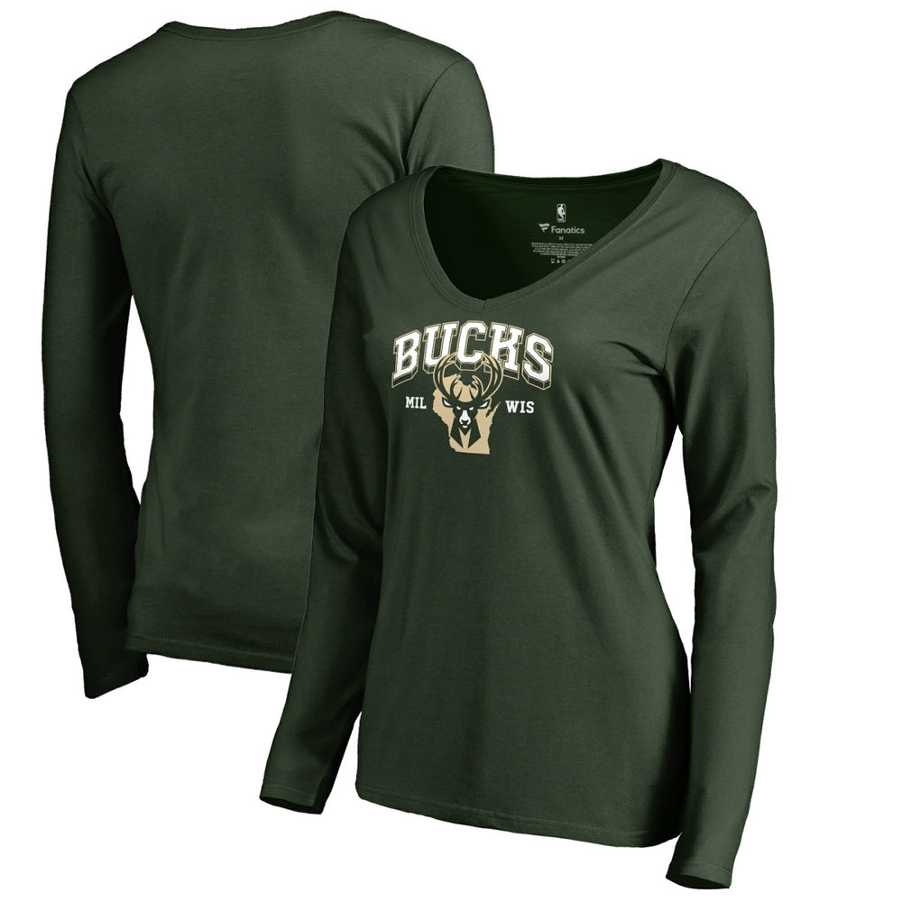 Milwaukee Bucks Women's Wisconsin Basketball Hometown Collection Long Sleeve T-Shirt