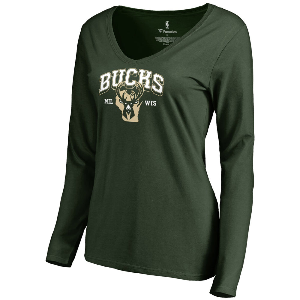 Milwaukee Bucks Women's Wisconsin Basketball Hometown Collection Long Sleeve T-Shirt