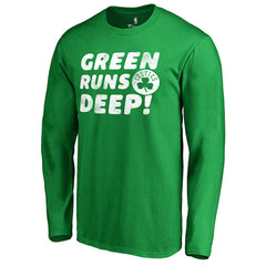 Boston Celtics Green Runs Deep Hometown Collection Long Sleeve T-Shirt