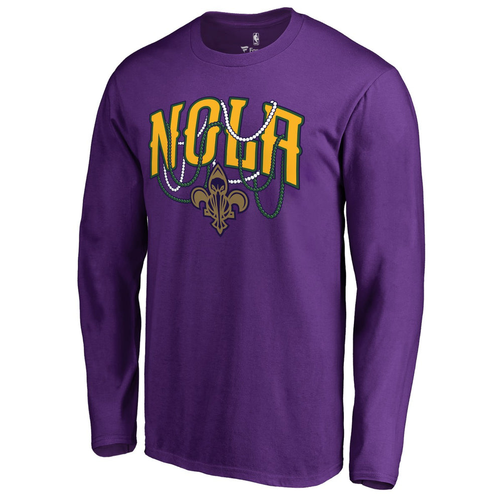 New Orleans Pelicans NOLA Beads Hometown Collection Long Sleeve T-Shirt
