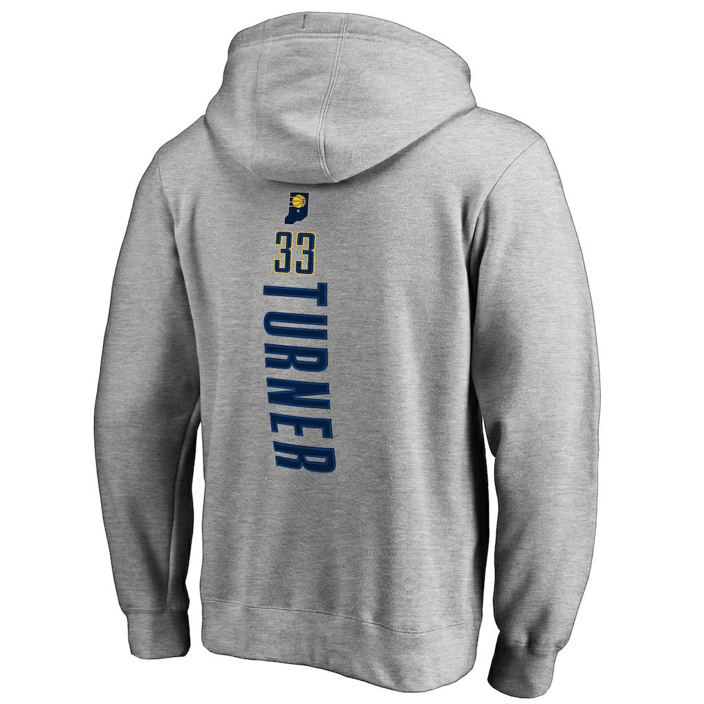 Myles Turner Indiana Pacers Backer Name and Number Pullover Hoodie