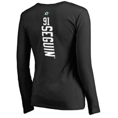 NHL Tyler Seguin Dallas Stars Women's Backer Name & Number Slim Fit Long Sleeve V-Neck T-Shirt