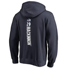 NHL Nathan MacKinnon Colorado Avalanche Backer Name & Number Pullover Hoodie
