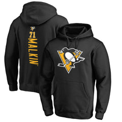 NHL Evgeni Malkin Pittsburgh Penguins Backer Name & Number Pullover Hoodie