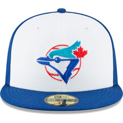 White Toronto Blue Jays New Era Cooperstown Collection Wool 59FIFTY Fitted Hat