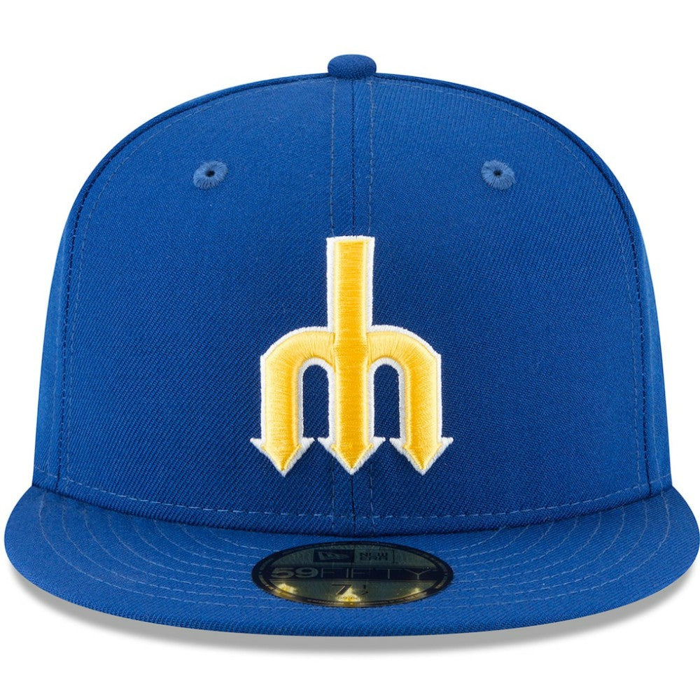 Blue Seattle Mariners New Era Cooperstown Collection Wool 59FIFTY Fitted Hat