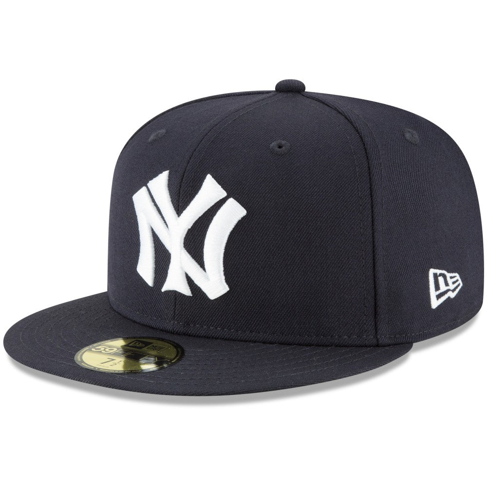 Navy New York Yankees New Era Cooperstown Collection Wool 59FIFTY Fitted Hat