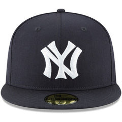 Navy New York Yankees New Era Cooperstown Collection Wool 59FIFTY Fitted Hat