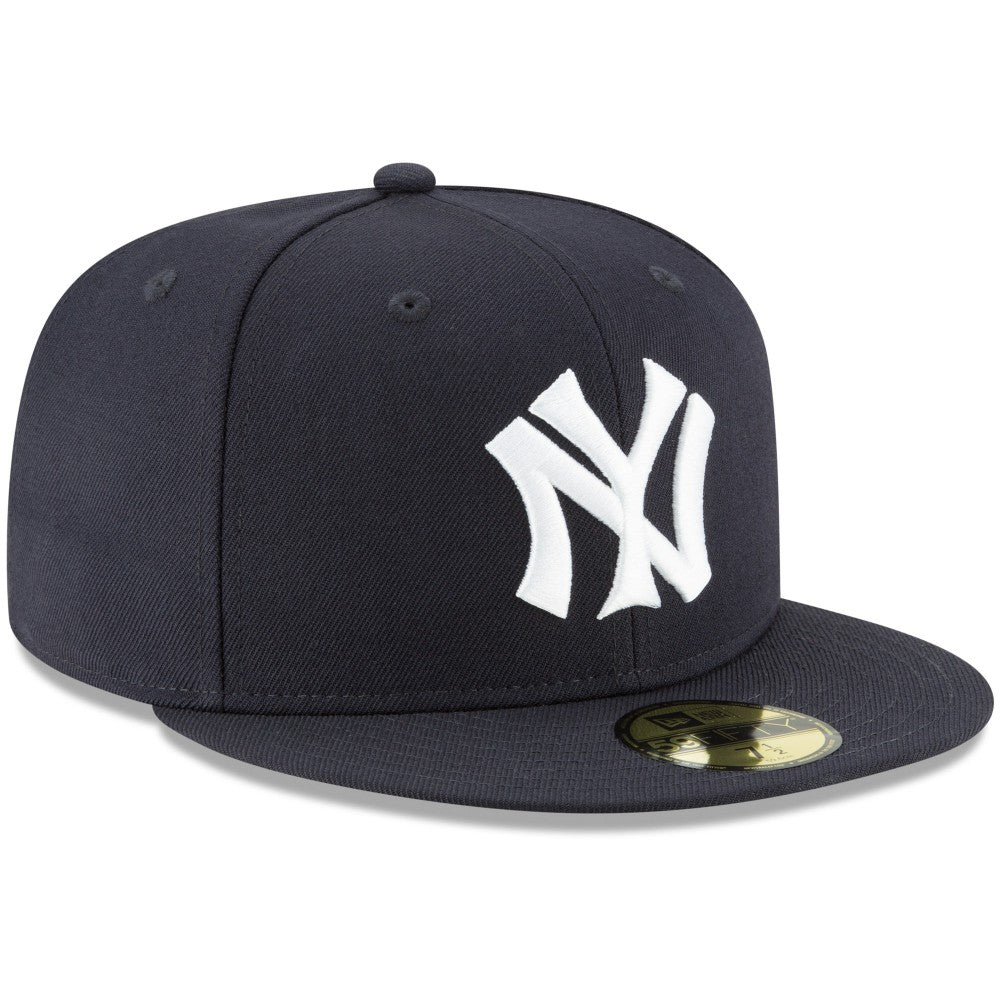Navy New York Yankees New Era Cooperstown Collection Wool 59FIFTY Fitted Hat