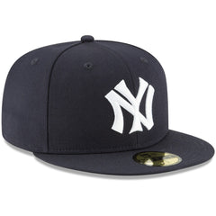 Navy New York Yankees New Era Cooperstown Collection Wool 59FIFTY Fitted Hat