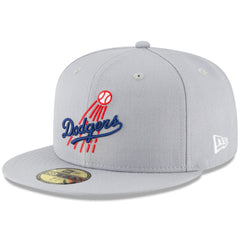Gray Los Angeles Dodgers New Era Cooperstown Collection Wool 59FIFTY Fitted Hat