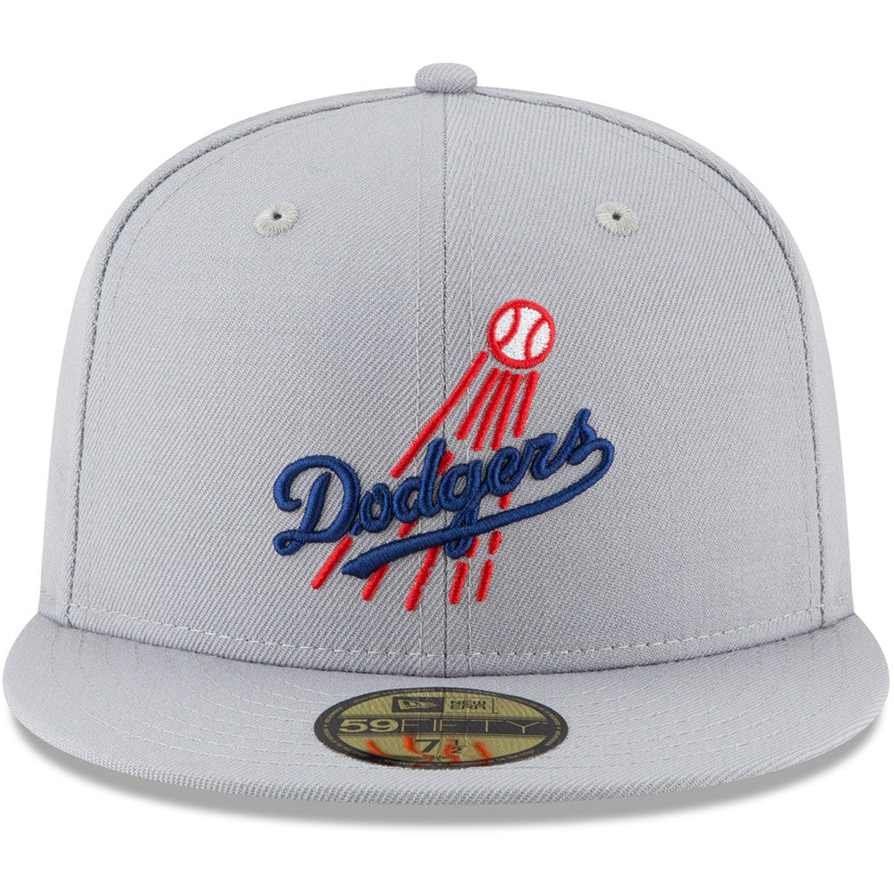 Gray Los Angeles Dodgers New Era Cooperstown Collection Wool 59FIFTY Fitted Hat