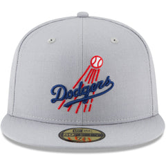 Gray Los Angeles Dodgers New Era Cooperstown Collection Wool 59FIFTY Fitted Hat