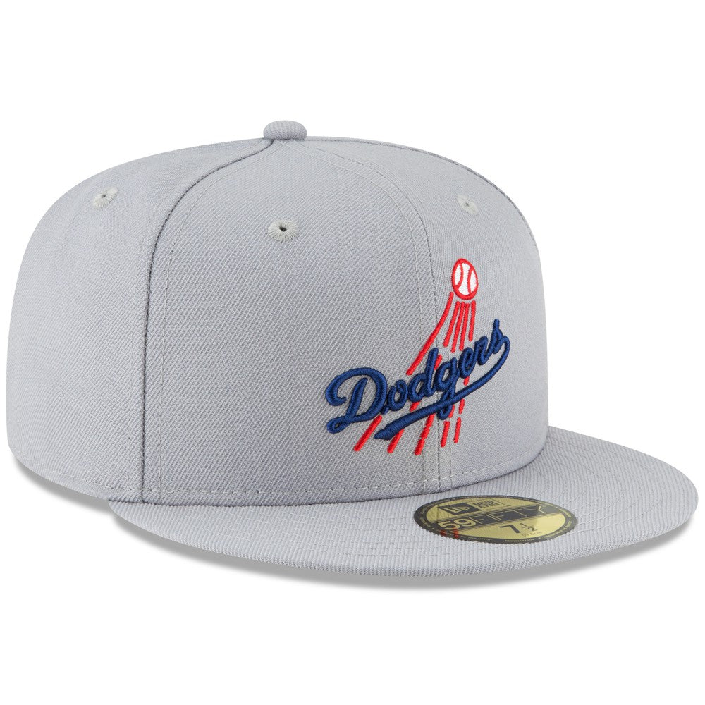 Gray Los Angeles Dodgers New Era Cooperstown Collection Wool 59FIFTY Fitted Hat