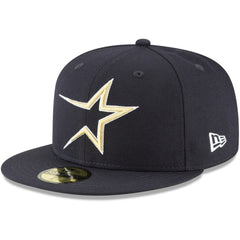 Navy Houston Astros New Era Cooperstown Collection Wool 59FIFTY Fitted Hat