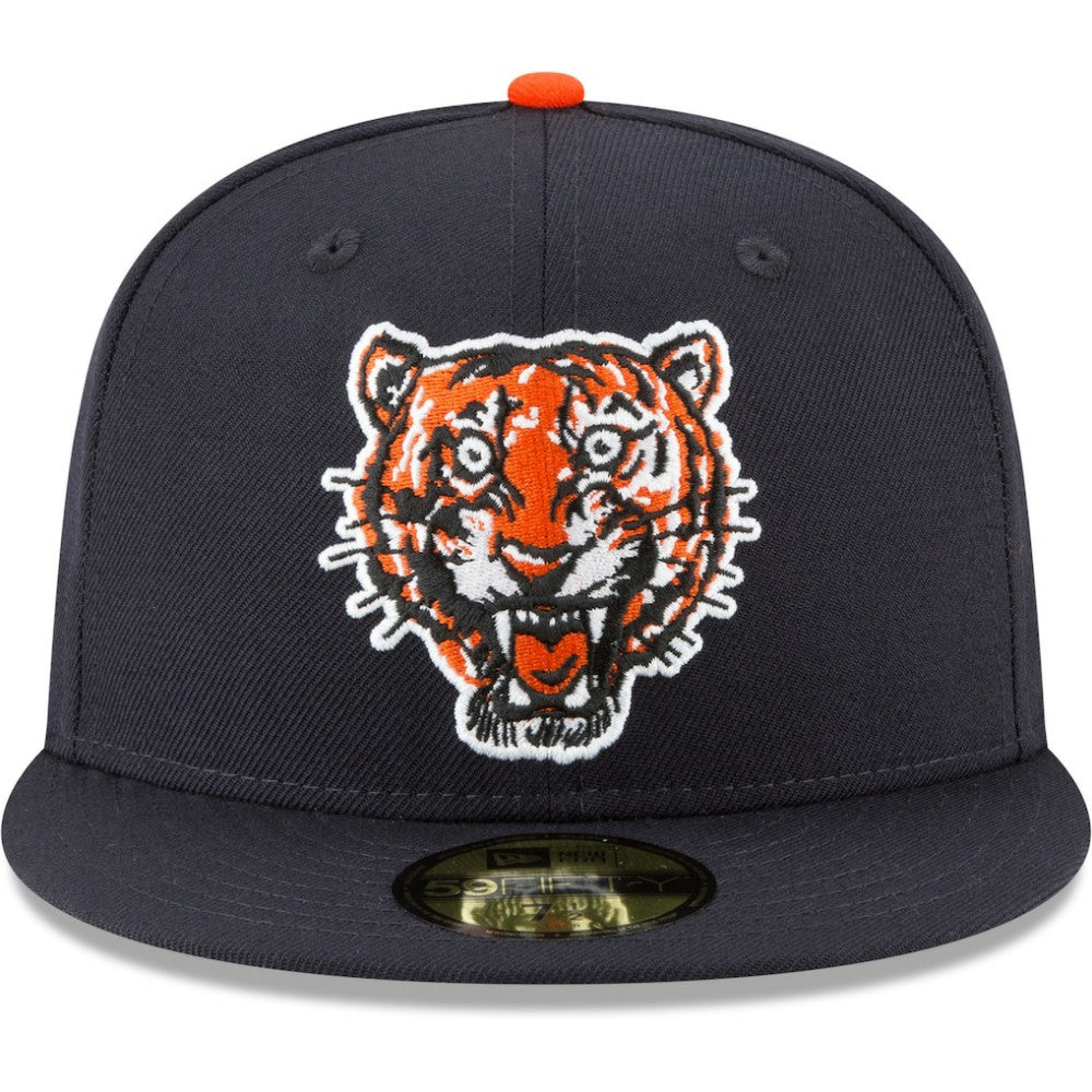 Navy Detroit Tigers New Era Cooperstown Collection Wool 59FIFTY Fitted Hat