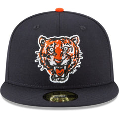 Navy Detroit Tigers New Era Cooperstown Collection Wool 59FIFTY Fitted Hat
