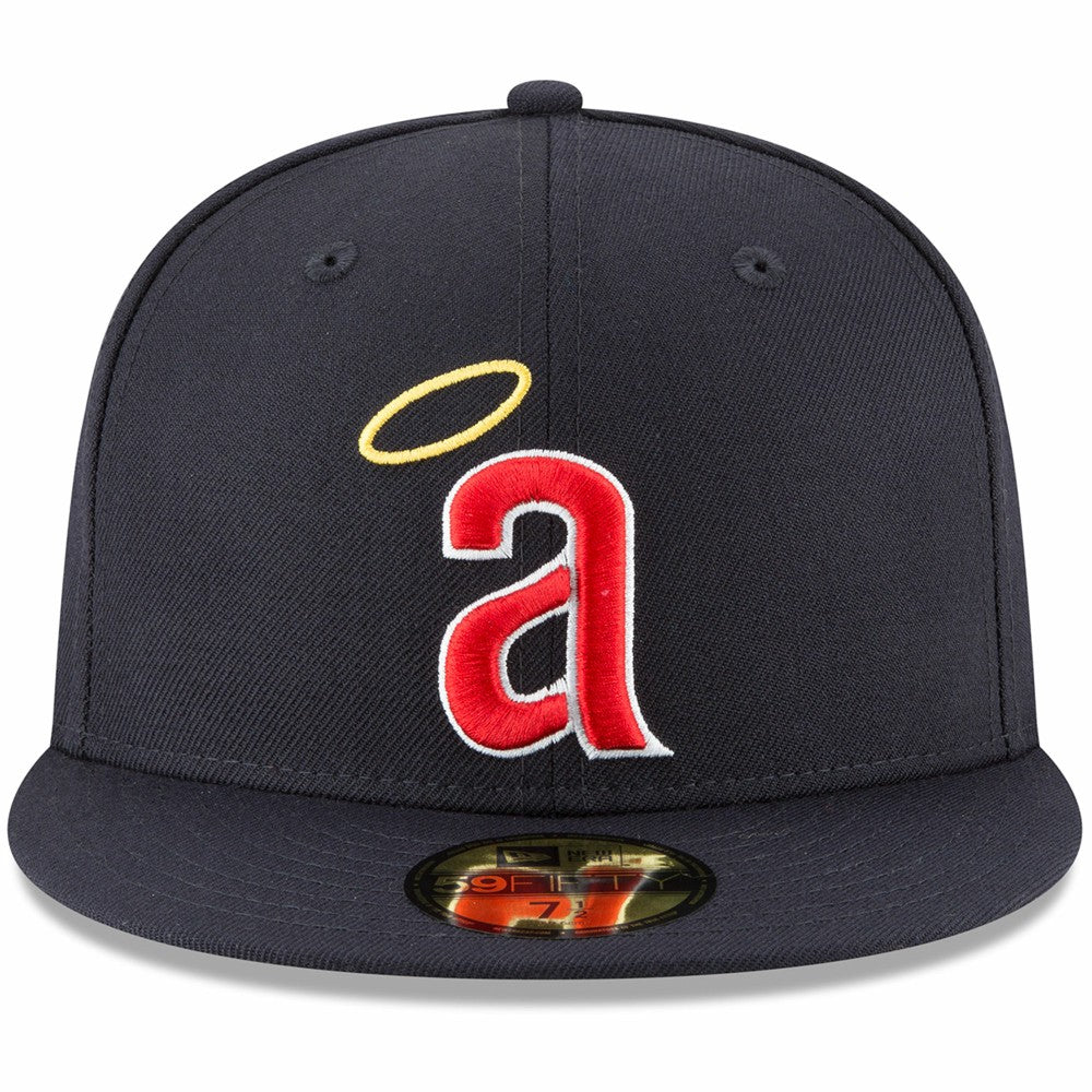 Navy California Angels New Era Cooperstown Collection Wool 59FIFTY Fitted Hat