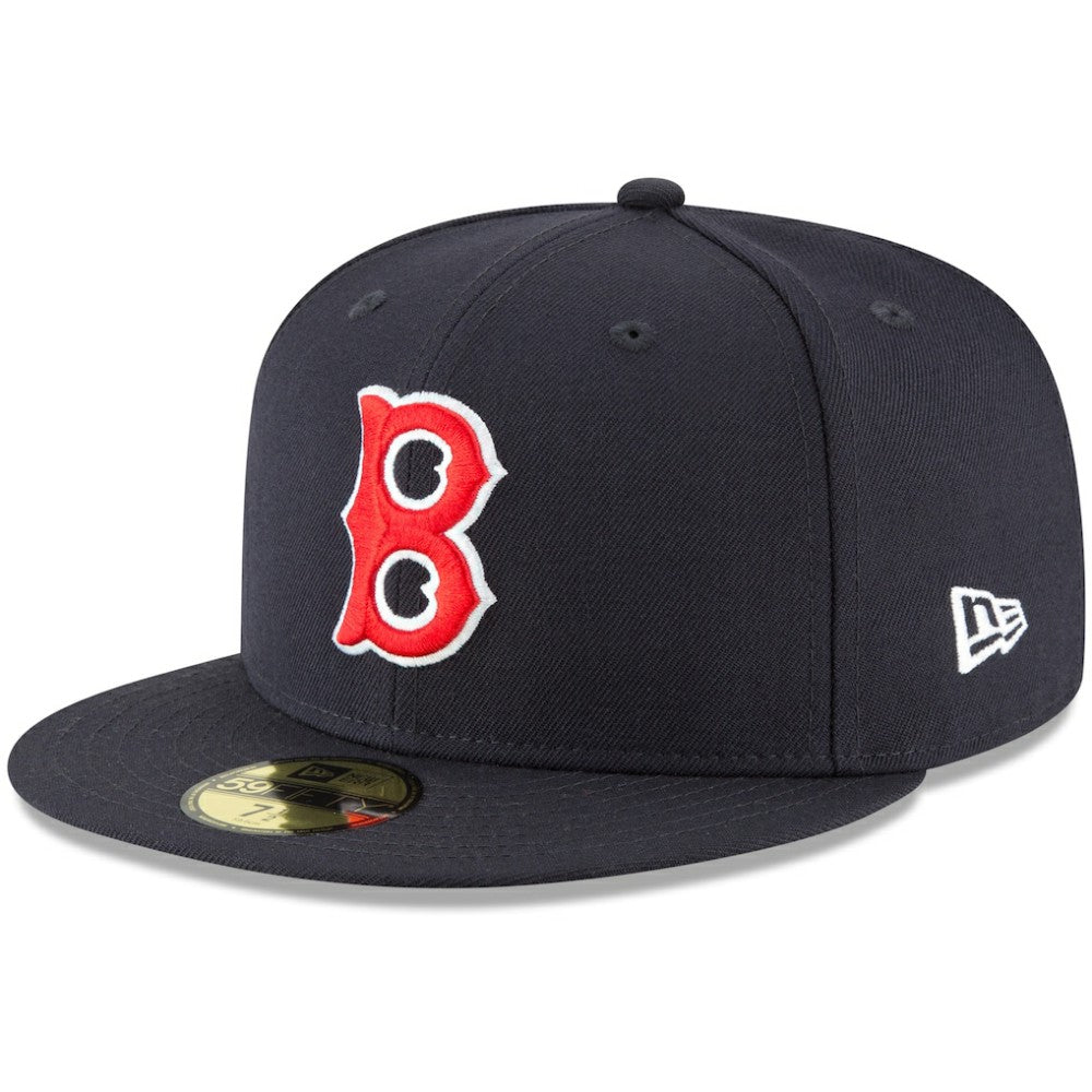 Navy Boston Red Sox New Era Cooperstown Collection Wool 59FIFTY Fitted Hat